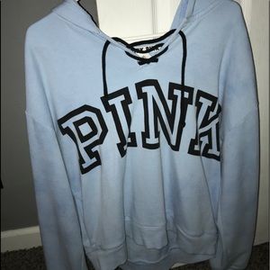 PINK blue Hoodie